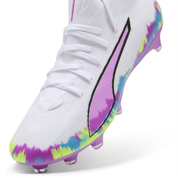 Puma Womens Ultra 5 Firm Ground Football Boots – White/Multi - Image 6