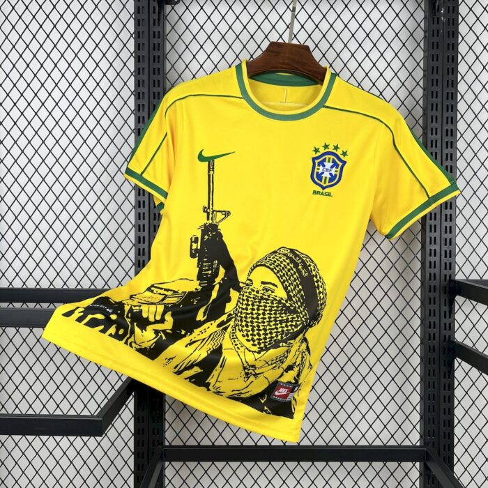 Retro Brazil x Soldier 1998 Home Jersey 10