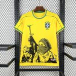 Retro Brazil x Soldier 1998 Home Jersey 3