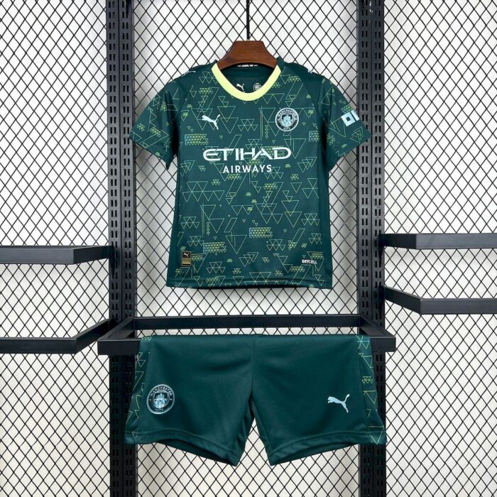 Kids Manchester City 2025/26 Fourth Kit 6
