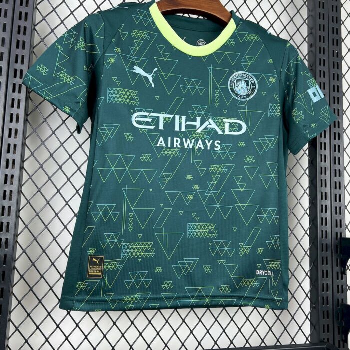 Kids Manchester City 2025/26 Fourth Kit 3