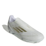 adidas F50 Firm Ground Football Boots – White/Gold/Wht – view 3
