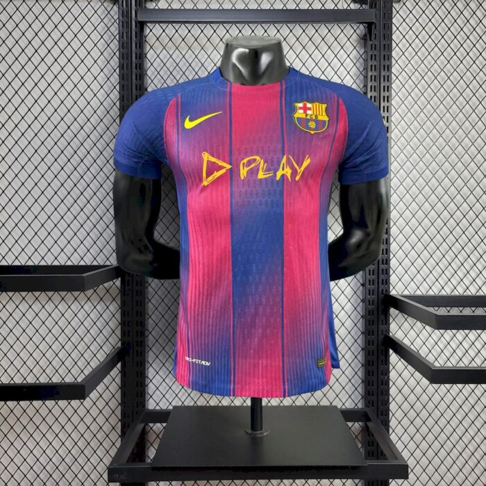 Mens Barcelon x Ed Sheeran 2025/26 Home Jersey Player Version 4
