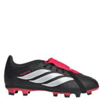 adidas Predator Fold Over Tongue Junior Firm Ground Football Boots – Black/Red