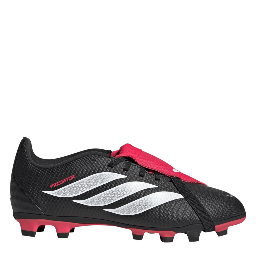 adidas Predator Fold Over Tongue Junior Firm Ground Football Boots – Black/Red adidas Predator Fold Over Tongue Junior Firm Ground Football Boots – Black/Red