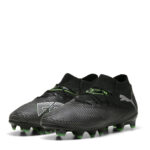 Puma Future 8 Junior Firm Ground Football Boots – Black/Green