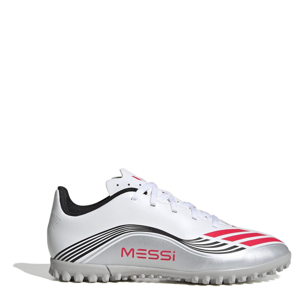 adidas F50 Messi Junior Turf Football Boots – White/Red adidas F50 Messi Junior Turf Football Boots – White/Red