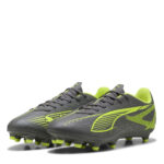 Puma Ultra 5 Firm Ground Football Boots – Silver/Yellow