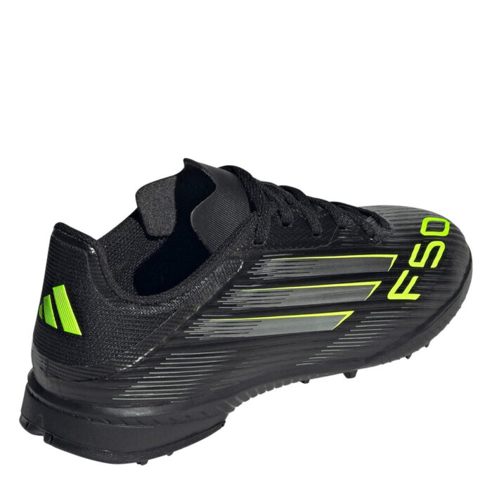 adidas F50 Messi Junior Turf Football Boots – Black/Lemon – view 4