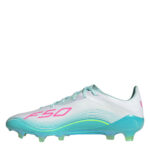 adidas F50 Firm Ground Football Boots – Wht/Pink/Blue – view 2