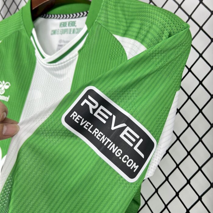 Mens Real Betis 2025/26 Home Long Sleeve Jersey 3
