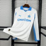 Mens Olympique Marseille 2025/26 Home Long Sleeve Jersey 7