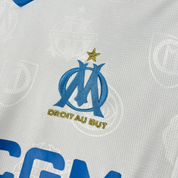 Mens Olympique Marseille 2025/26 Home Long Sleeve Jersey 4