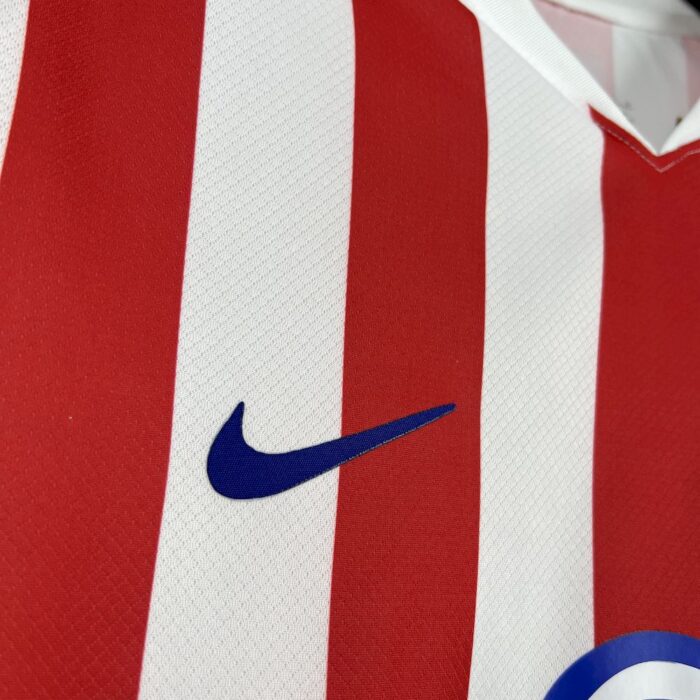 Mens Atletico Madrid 2025/26 Home Long Sleeve Jersey 5