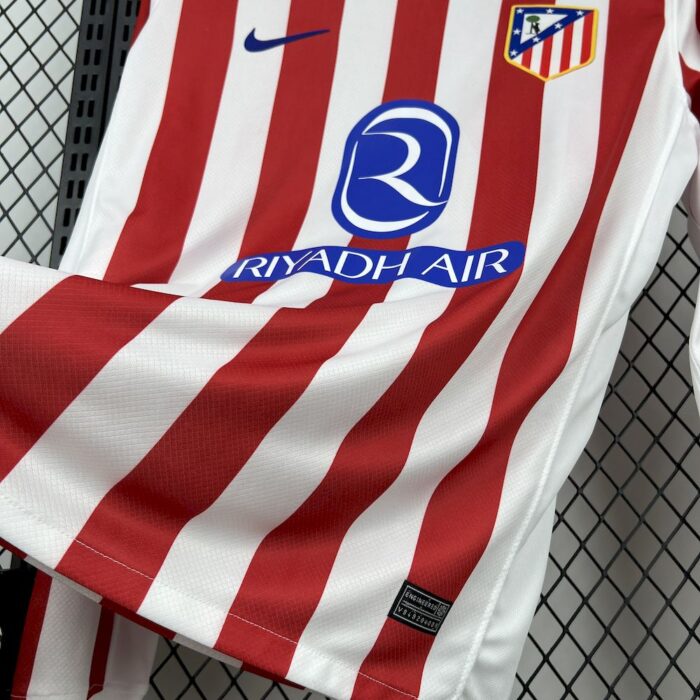 Mens Atletico Madrid 2025/26 Home Long Sleeve Jersey 2