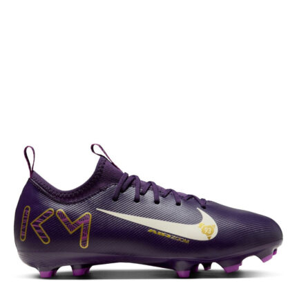Nike Zoom Mercurial Vapor 16 Junior Firm Ground Football Boots – Purple/Ivory
