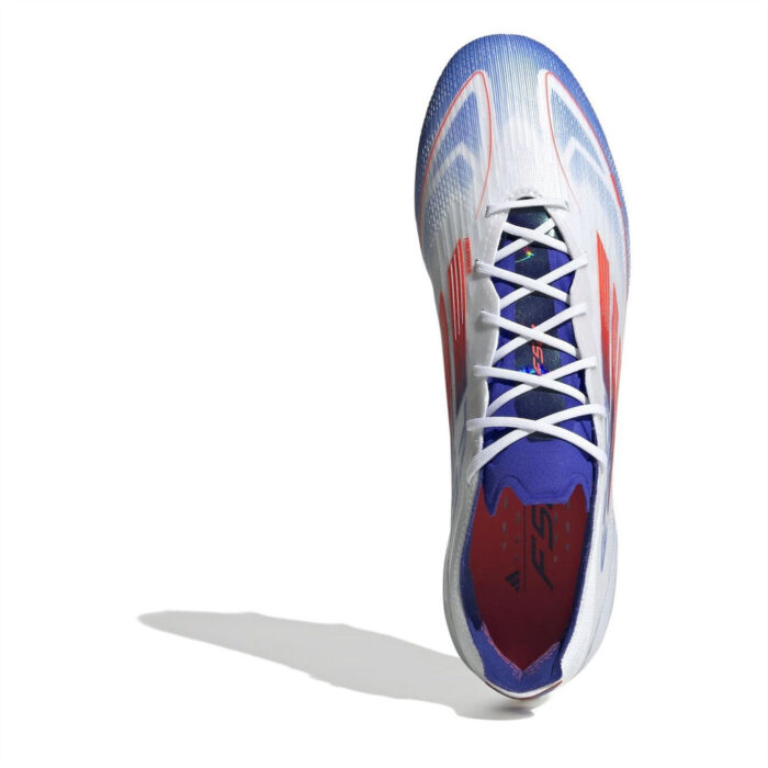 adidas F50 Soft Ground Football Boots – White/Red/Blue - Image 5