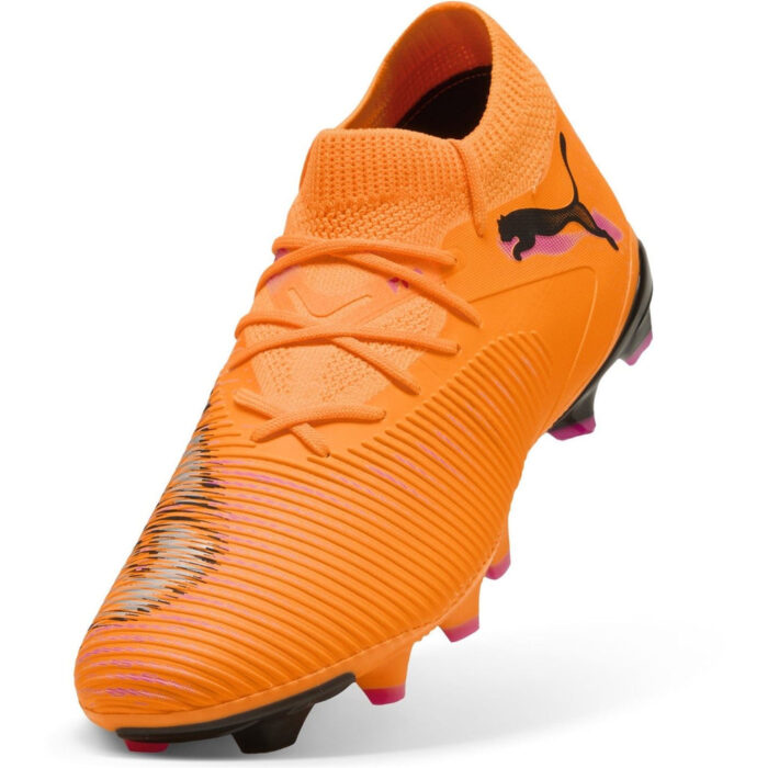 Puma Womens Future 8 Firm Ground Football Boots – Orange/Black - Image 6