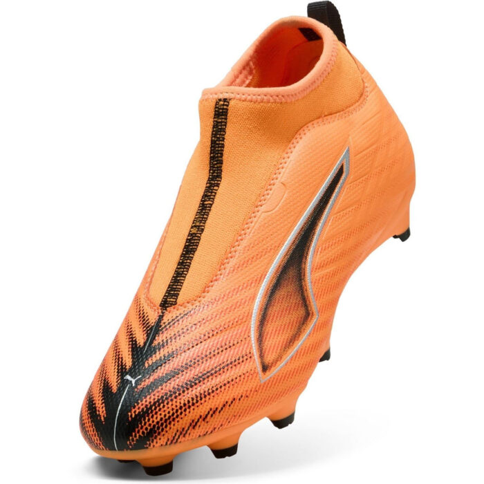 Puma Ultra 5 Junior Firm Ground Football Boots – Orange/Black – view 6