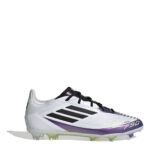 adidas F50 Junior Firm Ground Football Boots – White/Purple - Image 6