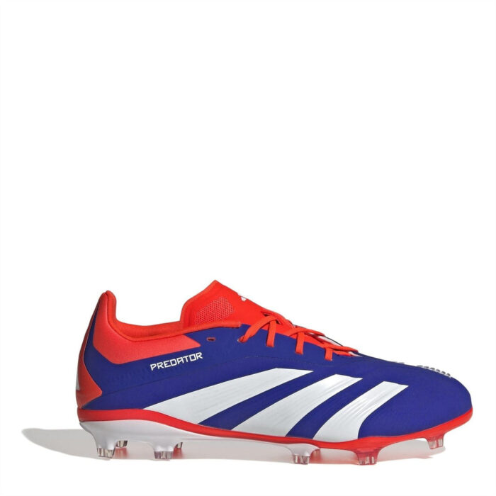 adidas Predator 24 Junior Firm Ground Football Boots – Blue/Wht/Red - Image 7