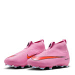 Nike Zoom Mercurial Superfly 10 Junior Firm Ground Football Boots – Pink/Black – view 8