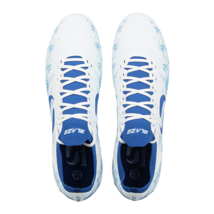 Sondico Blaze Firm Ground Football Boots – White/Blue – view 6