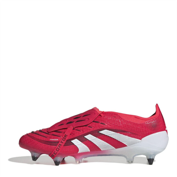 adidas Predator Soft Ground Football Boots – Red/White – view 6
