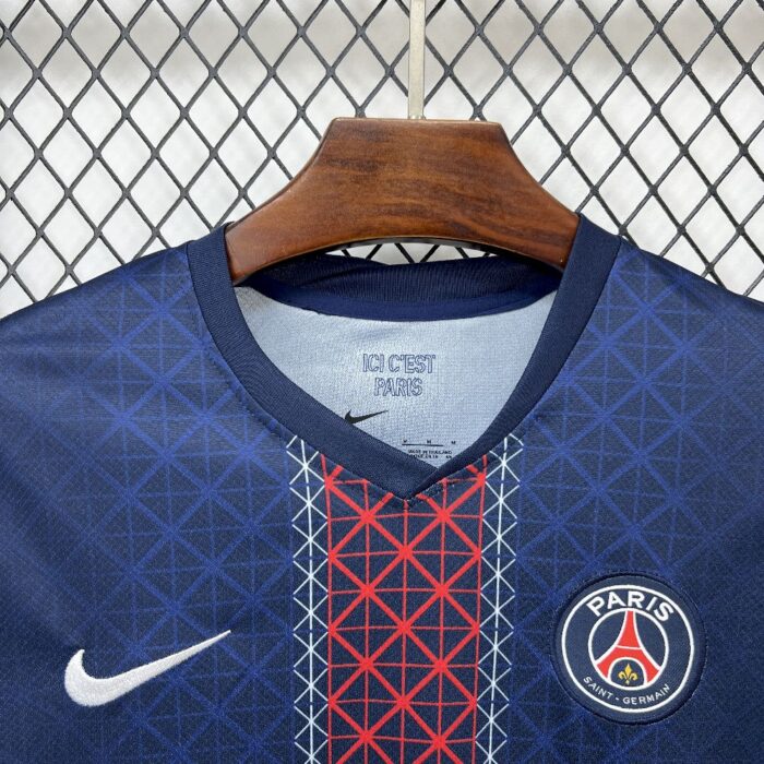 Mens Paris Saint-Germain 2025/26 Home Long Sleeve Jersey 4