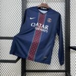 Mens Paris Saint-Germain 2025/26 Home Long Sleeve Jersey