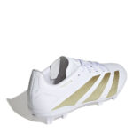 adidas Predator Junior Firm Ground Football Boots – White/Gold/Bge – view 4
