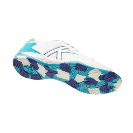 Kelme Indoor Football Boots – White/Aqua – view 2
