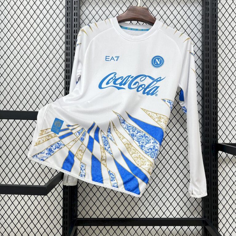 Mens Napoli 2025/26 Pre-Match Long Sleeve Jersey