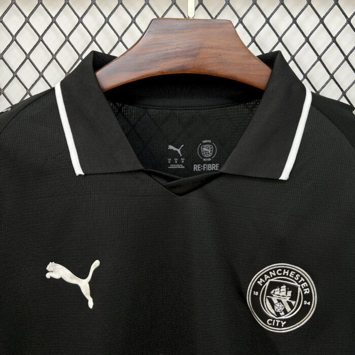 Mens Manchester City 2025/26 Away Long Sleeve Jersey 6