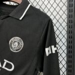 Mens Manchester City 2025/26 Away Long Sleeve Jersey 2