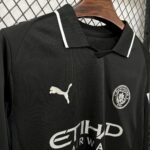 Mens Manchester City 2025/26 Away Long Sleeve Jersey 1