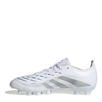 adidas Firm Ground Football Boots – White/Silvermet – view 2