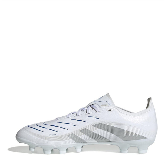 adidas Firm Ground Football Boots – White/Silvermet – view 2
