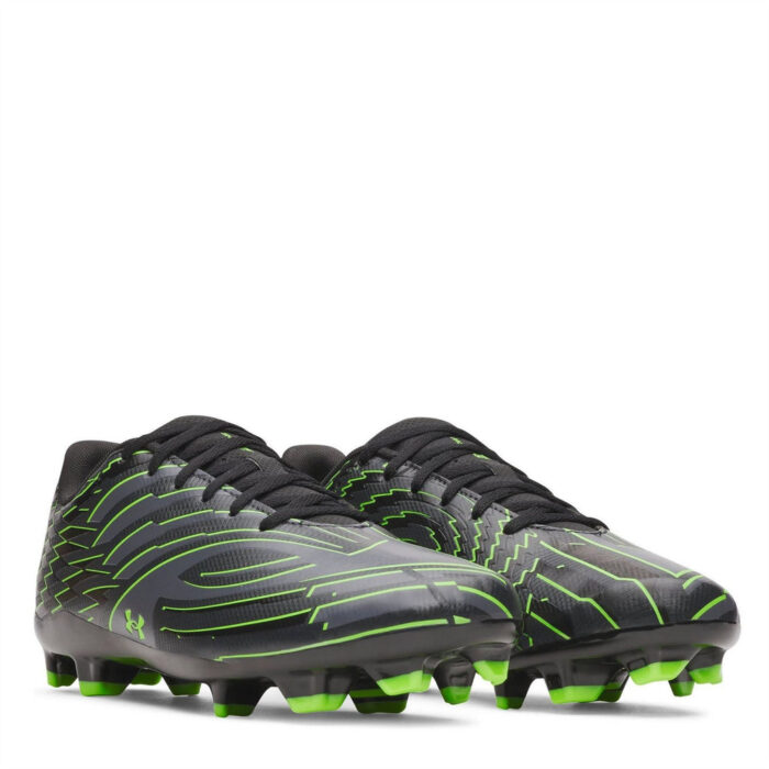 Under Armour Under Armour Shadow .3 Firm Ground Football Boots – Black/Green – view 5