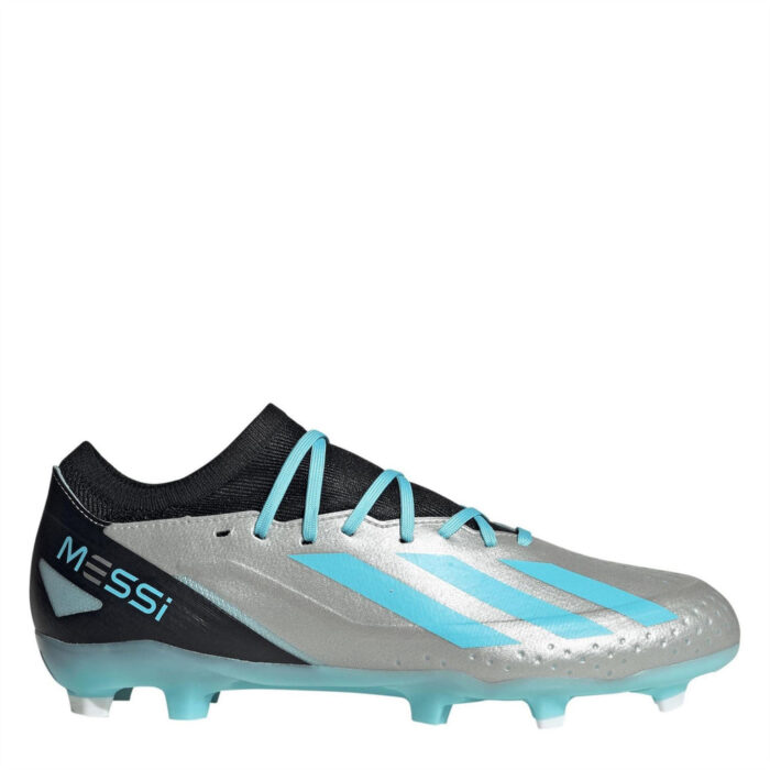 adidas X Crazyfast Firm Ground Football Boots – Silver/Blue/Blk – view 7