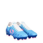 Sondico Blaze Junior Firm Ground Football Boots – Blue/Pink/White – view 4