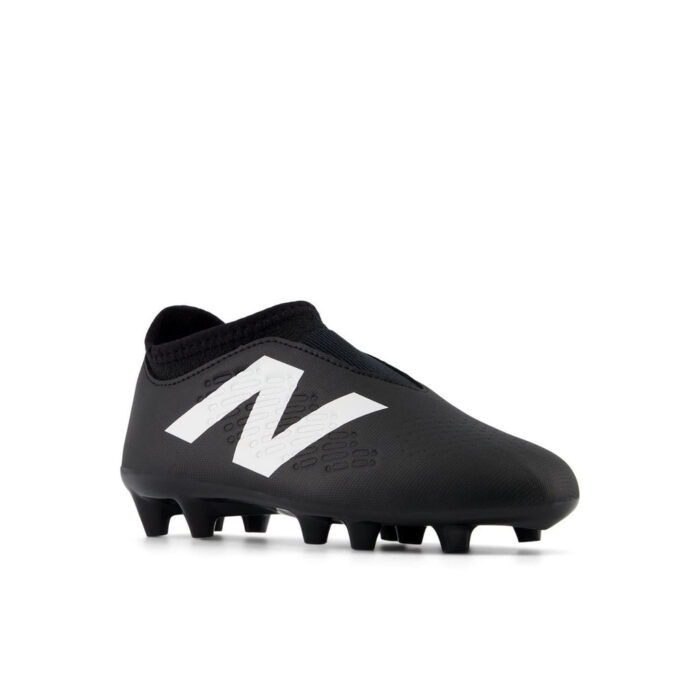 New Balance Tekela V4+ Magique Junior Firm Ground Football Boots – Black/White – view 4