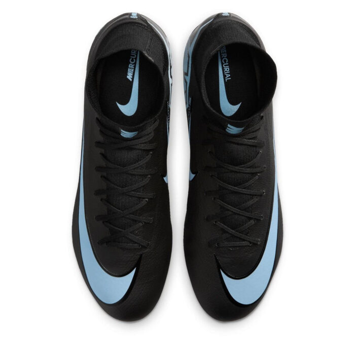 Nike Zoom Mercurial Superfly 10 Firm Ground Football Boots – Black/Blue – view 6