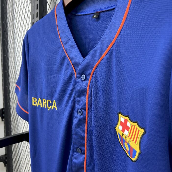 Mens Barcelona 2025/26 Baseball Jersey 2