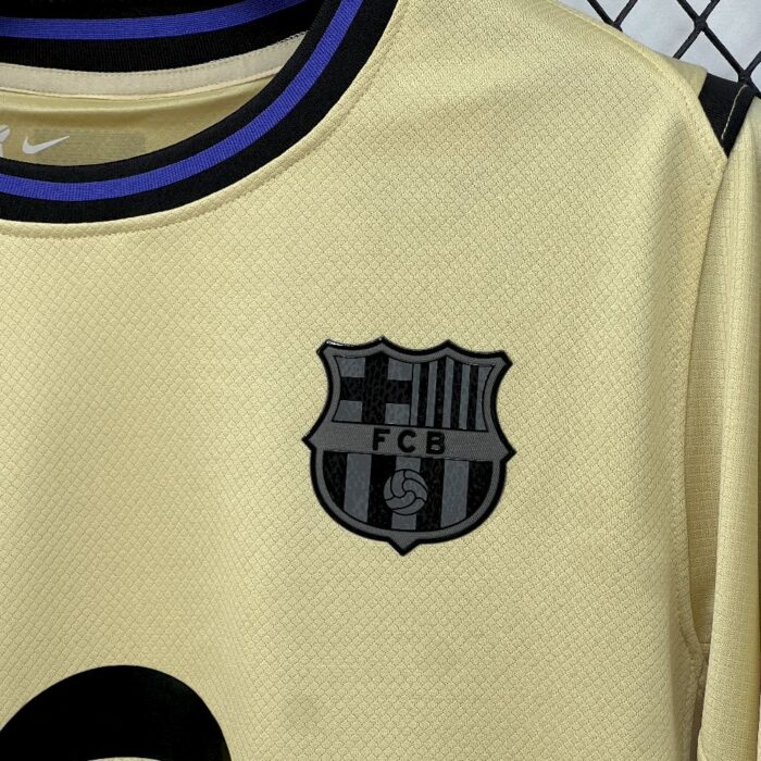 Mens Barcelona 2025/26 Away Long Sleeve Jersey 6
