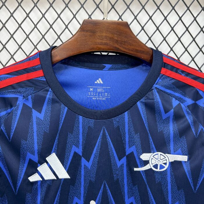 Mens Arsenal 2025/26 Away Long Sleeve Jersey 4