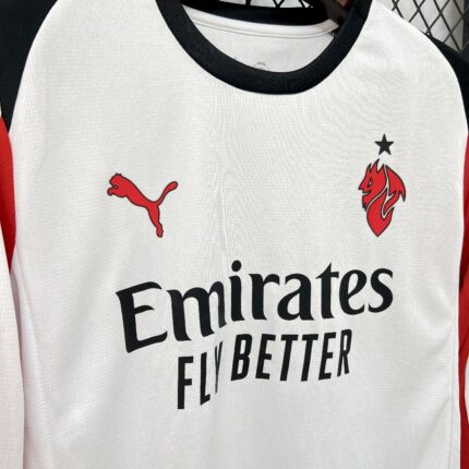 Mens AC Milan 2025/26 Away Long Sleeve Jersey 1