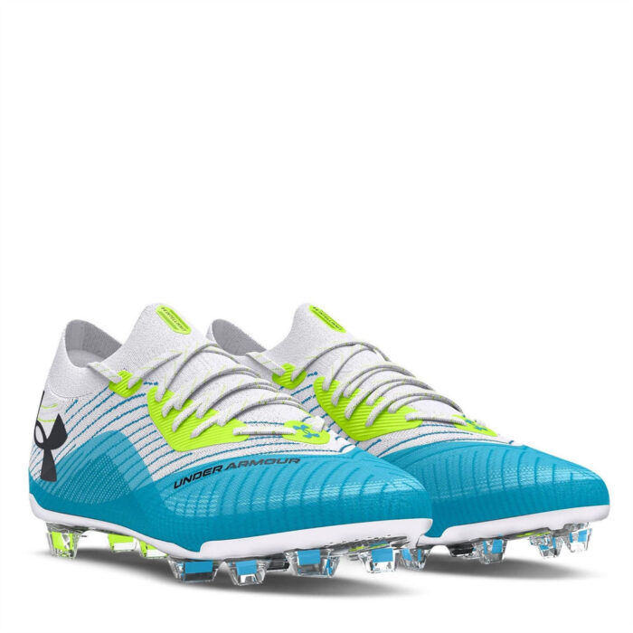 Under Armour Womens Armour Shadow Firm Ground Football Boots – White/Capri – view 5