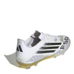 adidas F50 Firm Ground Football Boots – White/Blk/Gold - Image 4