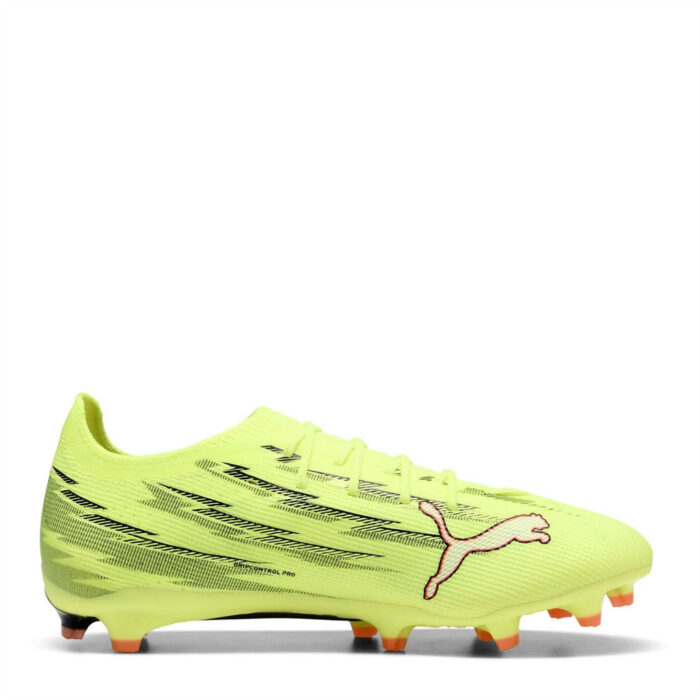 Puma Ultra 6 Firm Ground Football Boots – Yellow/Black – view 4